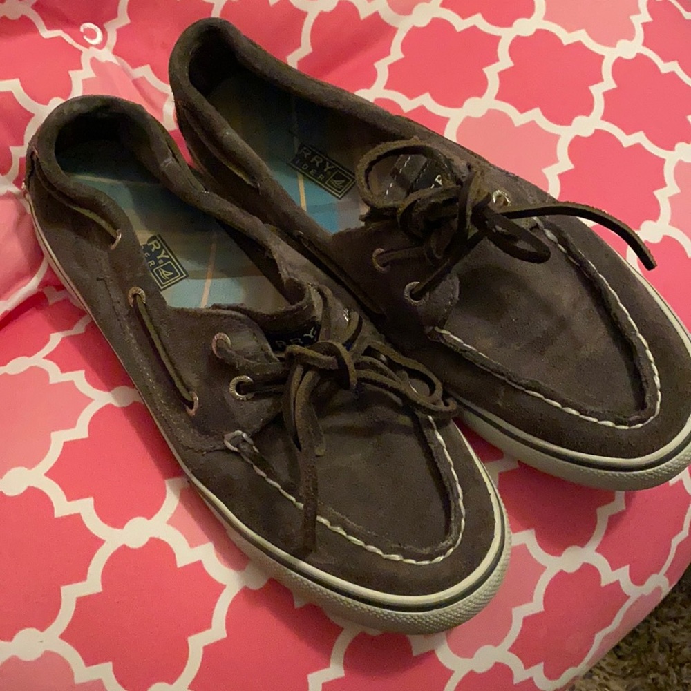 Sperry Grey Suede